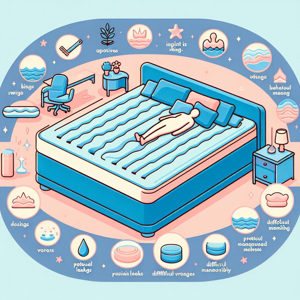 Les avantages et inconvénients des matelas King Size à eau 1 Avantages & Inconvénients Matelas King Size à Eau