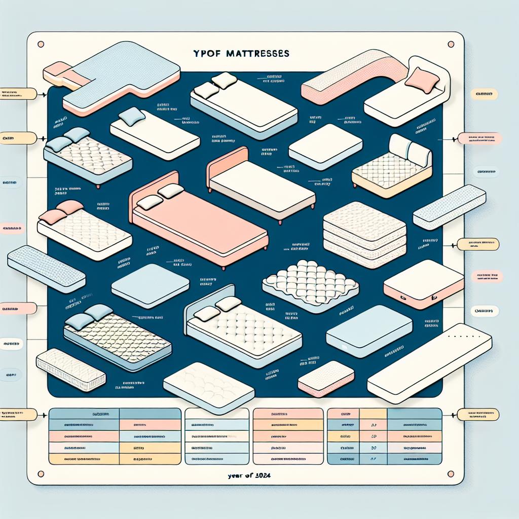 Guide Achat Matelas 2024 : Meilleurs Types