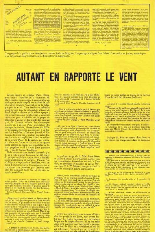 tract autant en rapporte le vent