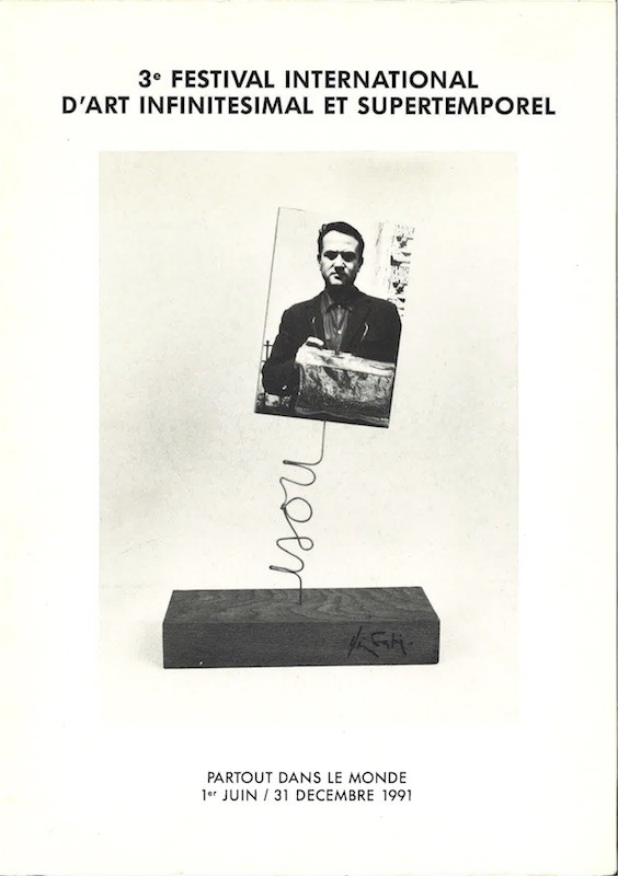 (LETTRISME) 3E FESTIVAL INTERNATIONAL D'ART INFINITESIMAL ET SUPERTEMPOREL