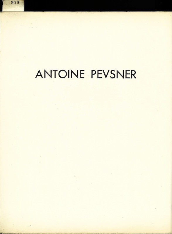 ANTOINE PEVSNER