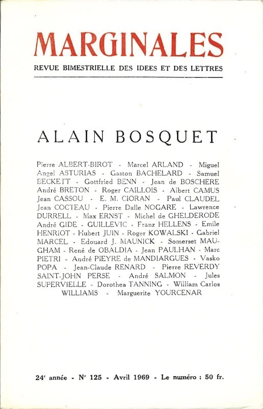 ALAIN BOSQUET