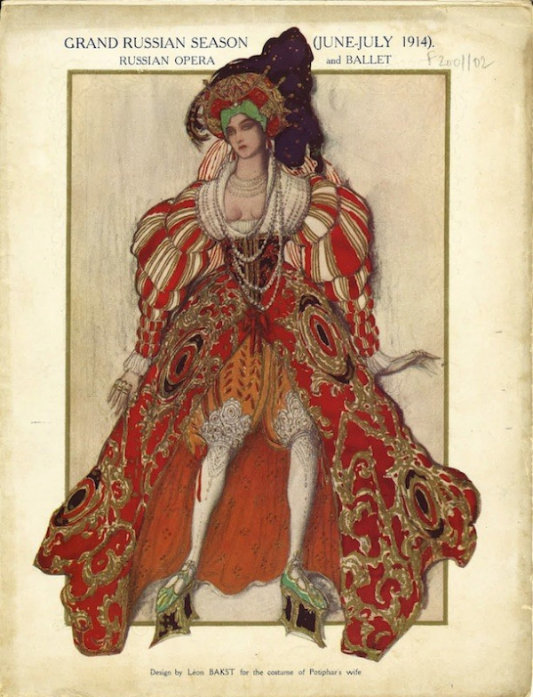 (Léon BAKST) GRAND RUSSIAN SEASON (JUNE -JULY 1914)