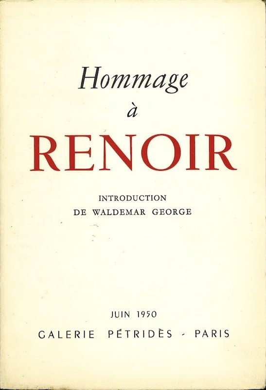 HOMMAGE A RENOIR