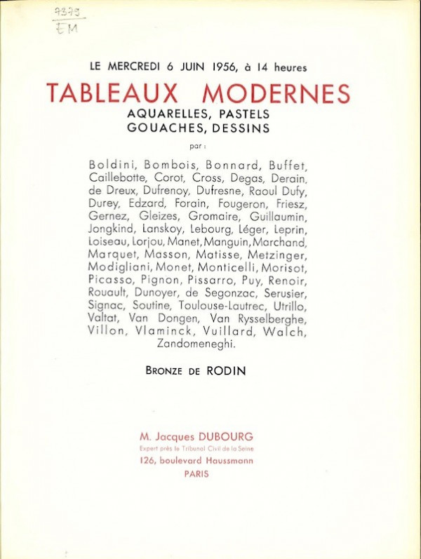 (VENTE) TABLEAUX MODERNES