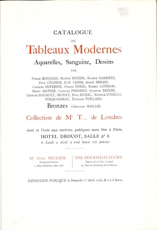 (VENTE) TABLEAUX MODERNES,