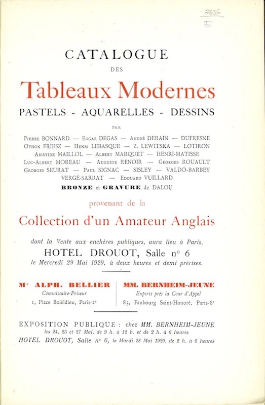 (VENTE) TABLEAUX MODERNES...,