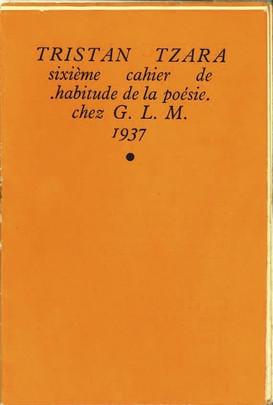 Tristan TZARA, VIGIES,