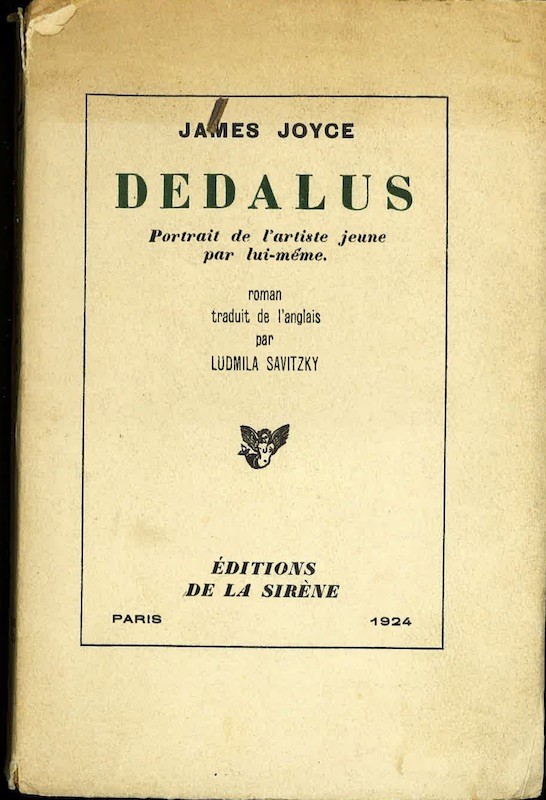 James JOYCE, DEDALUS,
