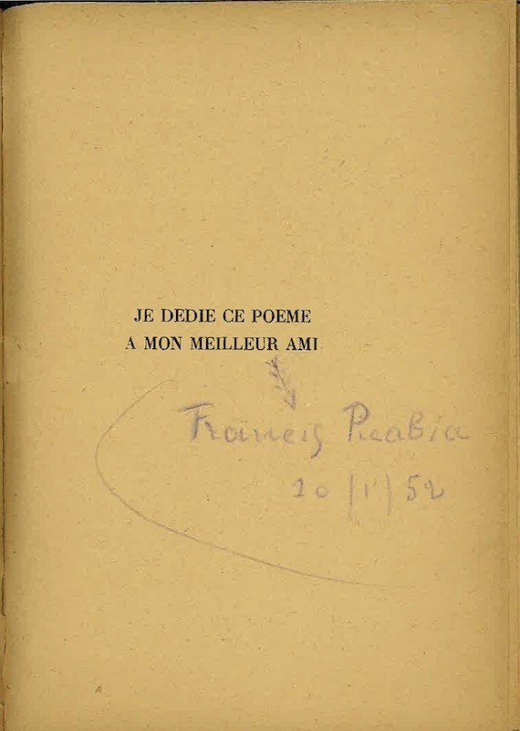 Francis PICABIA, UNIQUE EUNUQUE,