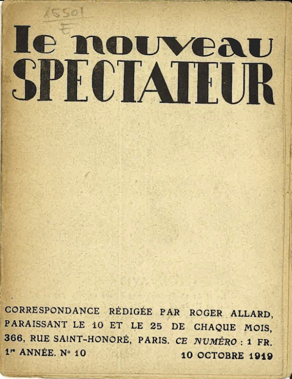 (REVUE) LE NOUVEAU SPECTATEUR,