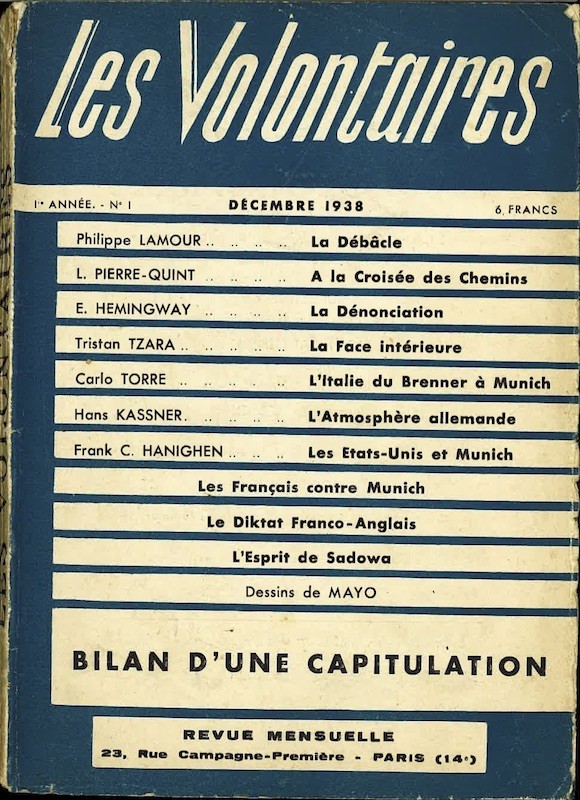(REVUE) LES VOLONTAIRES,
