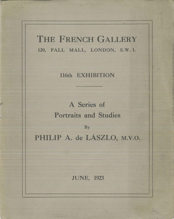 (Philip A. de LASZLO) A SERIES OF PORTRAITS AND STUDIES BY PHILIP A. DE LASZLO,