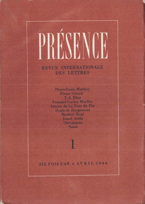 (REVUE) PRESENCE,