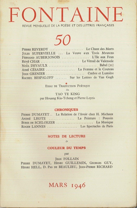 (REVUE) FONTAINE