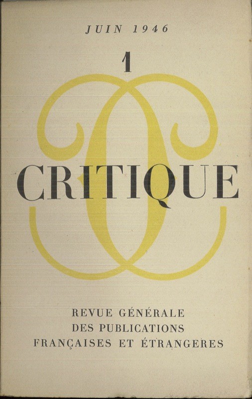 (REVUE) CRITIQUE