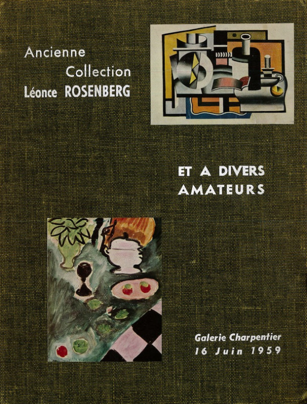 (Léonce ROSENBERG) ANCIENNE COLLECTION LEONCE ROSENBERG. IMPORTANTS TABLEAUX DES GRANDS MAITRES DES XIXE ET XXE SIECLES,