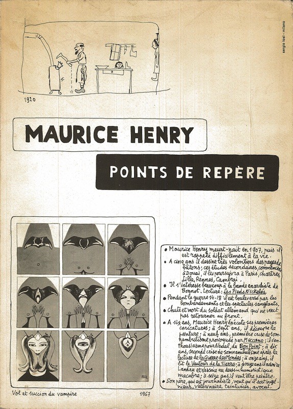 Maurice HENRY, POINTS DE REPERE,
