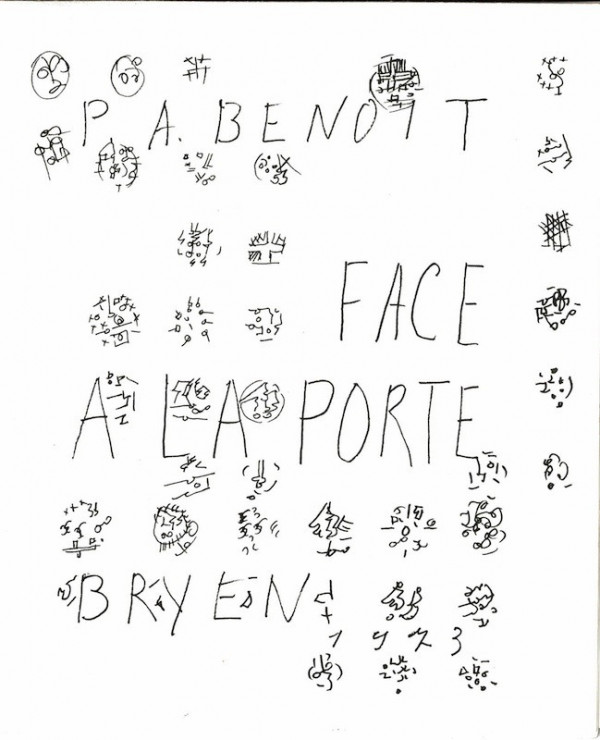 (Camille BRYEN) Pierre-André Benoît, Camille Bryen, FACE A LA PORTE,