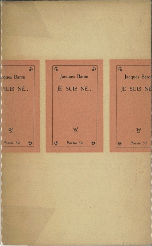 Jacques BARON, JE SUIS NÉ...,