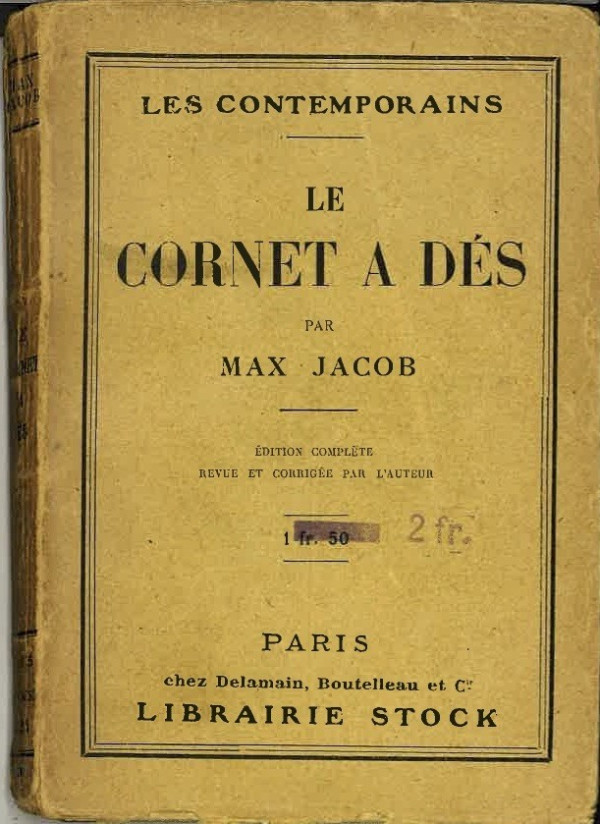 Max JACOB, LE CORNET A DES,