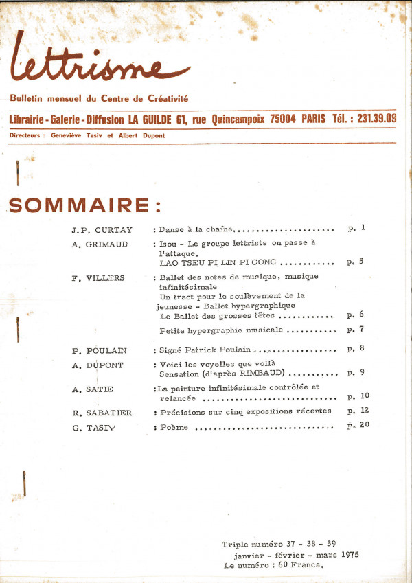 LETTRISME,