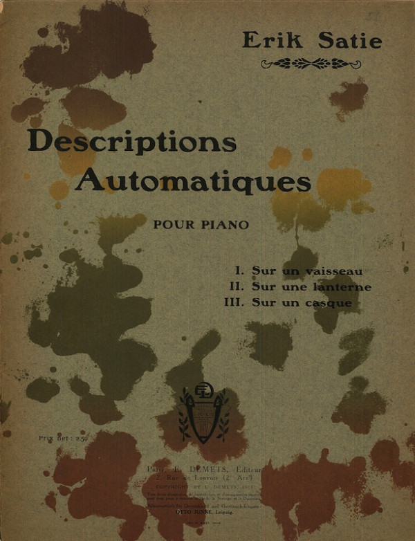Erik SATIE, PARTITIONS