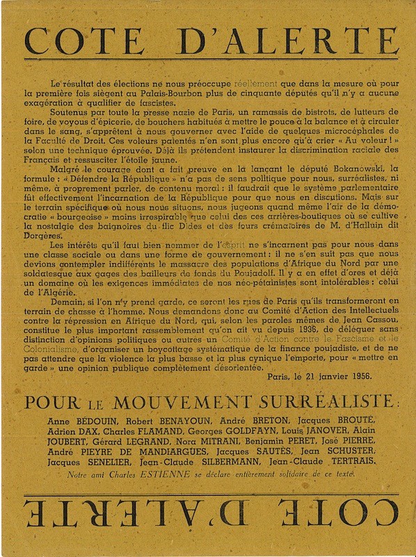 (TRACT) COTE D'ALERTE,