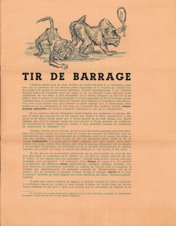 (TRACT) TIR DE BARRAGE,