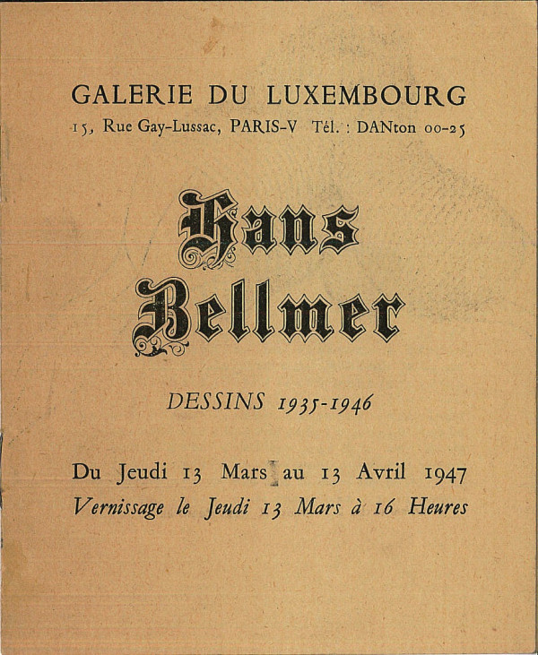 Hans BELLMER, DESSINS 1935-1946,