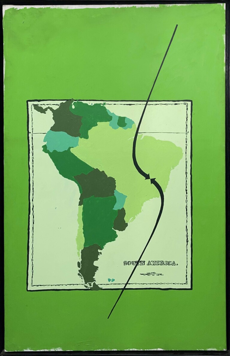Green South America with graphis 131, 1988