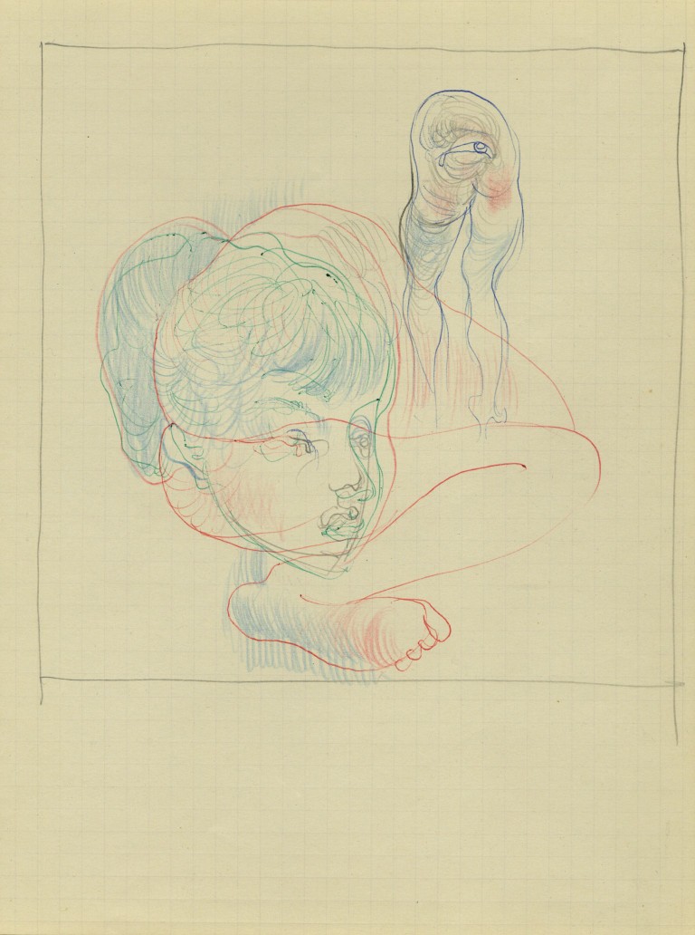 Hans Bellmer, Portrait d'Unica avec l'oeil-sexe