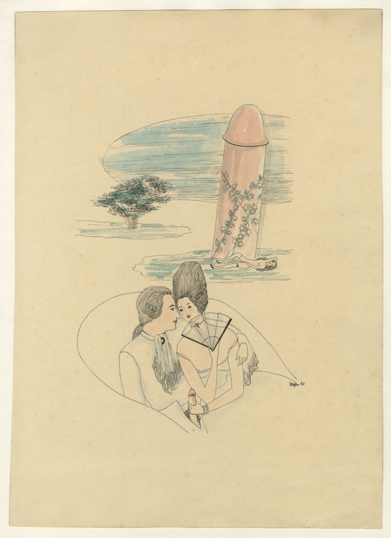 Toyen, Sans titre - Composition érotique - 1930