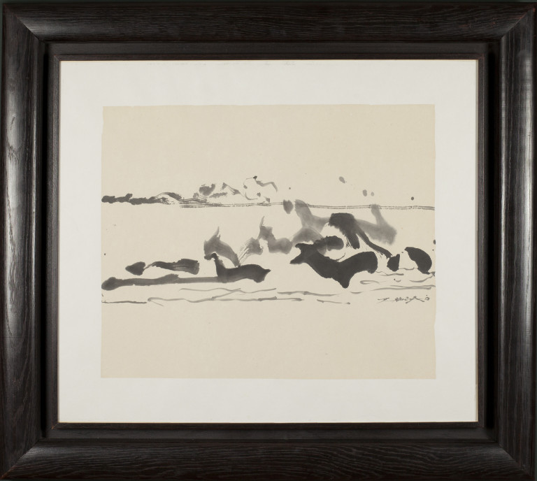 Zao Wou-Ki - Sans titre - 2005 - Encre de Chine sur papier 48,5 x 59 cm