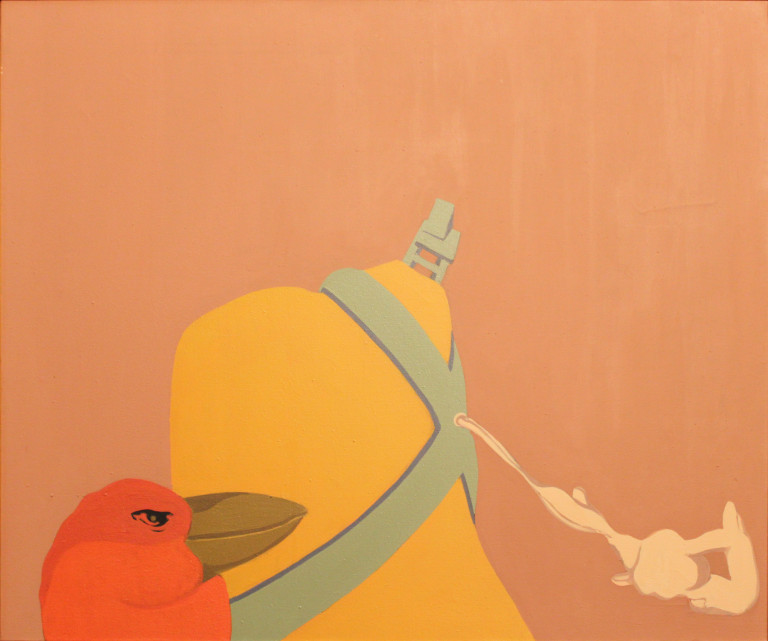 Jean-Claude Silbermann - Rendez-vous un peu plus loin, un peu plus tard - 1969 - Huile sur toile 54 x 64 cm