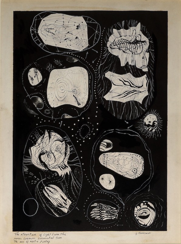 Gerome Kamrowski, The structure of light from the inner cosmos emanated from the sun of erotic poetry, 1940-1946