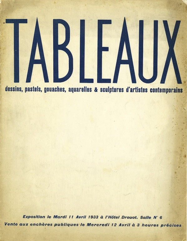 collection cahiers d art bellier drouot 1933