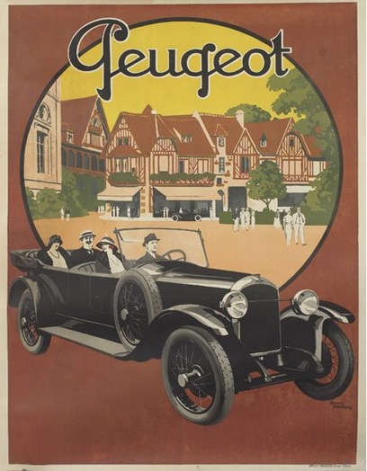 Roger Broders Peugeot affiche