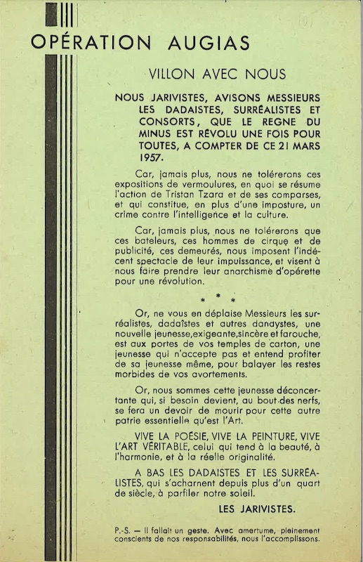 jarivistes operation augias