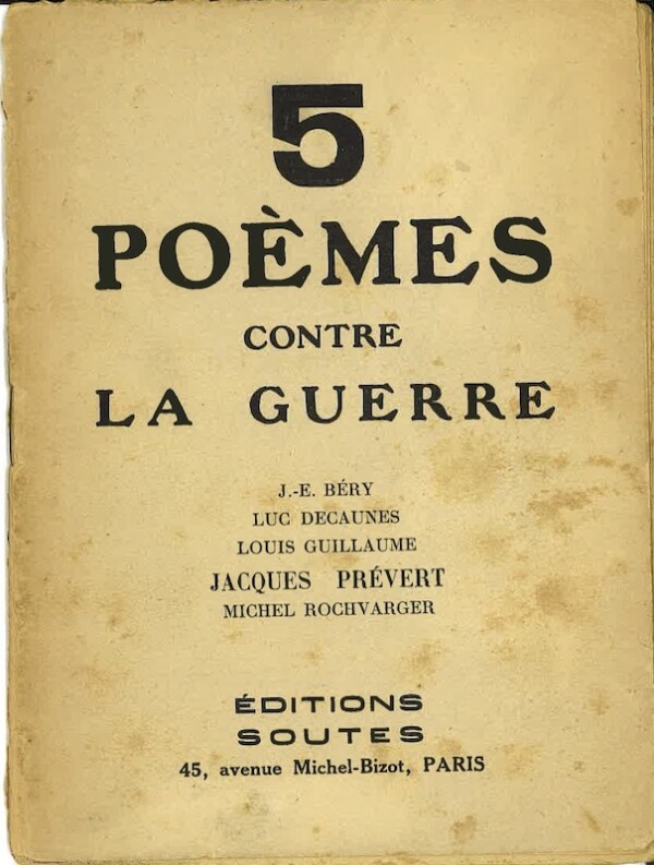 prevert 5 poemes contre g