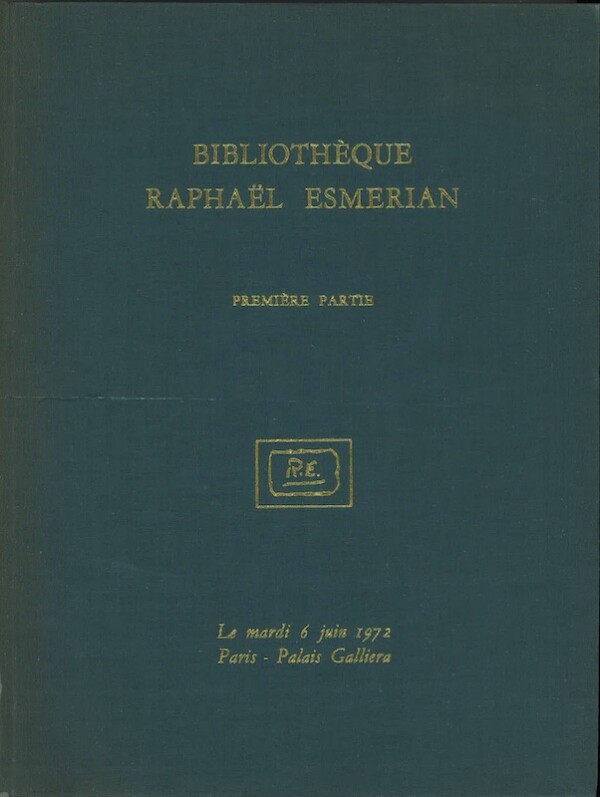bibliotheque raphael esmerian