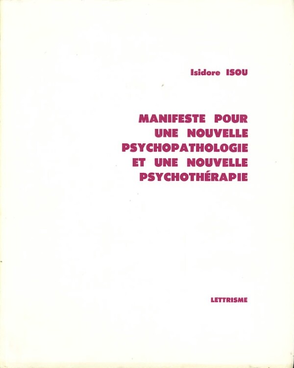 isou manifest nouvelle psychopathologie