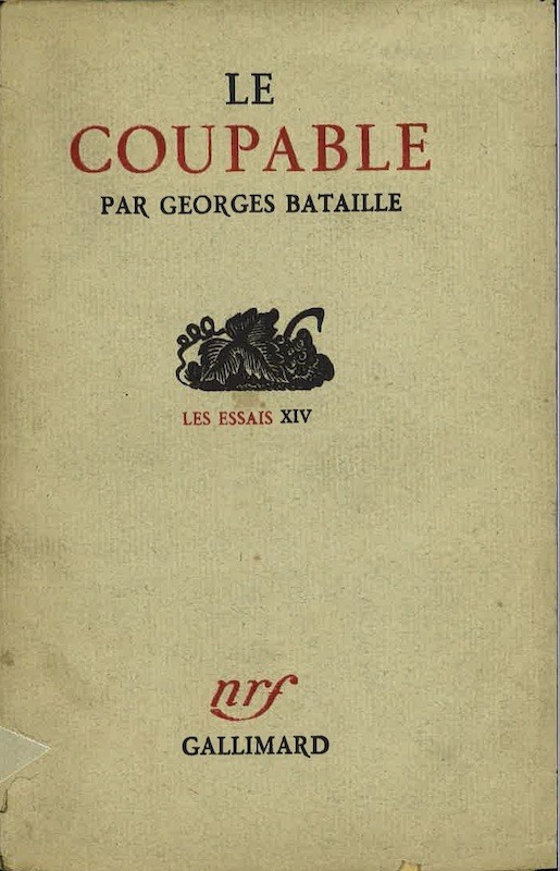 bataille georges coupable gallimard