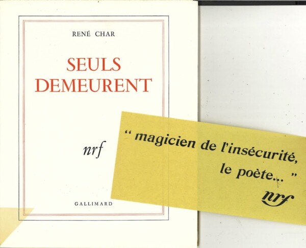 char rene seuls demeurent