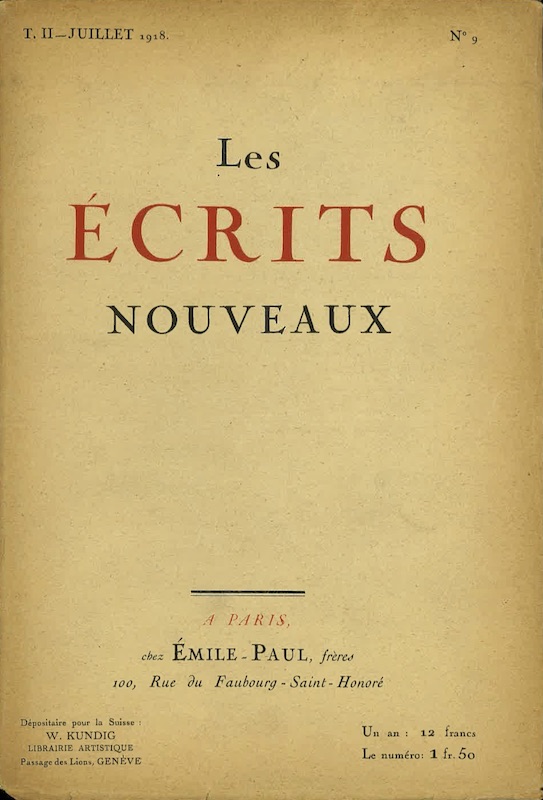 ecrits nouveaux andre breton 1918