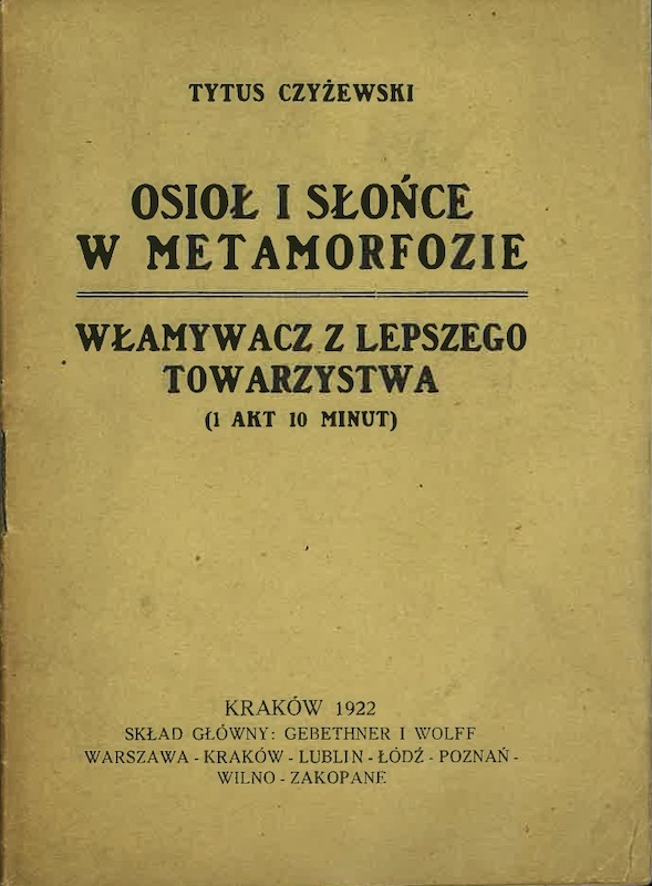 tytus czyzewski osiol slonce metamorfozie