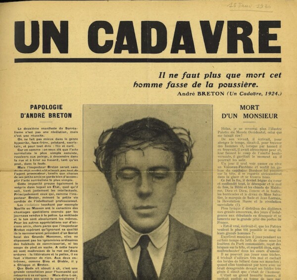 un cadavre andre breton