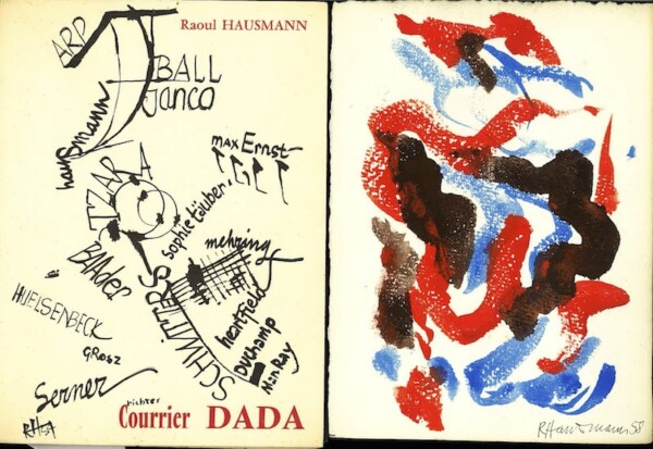 hausmann courrier dada gouache