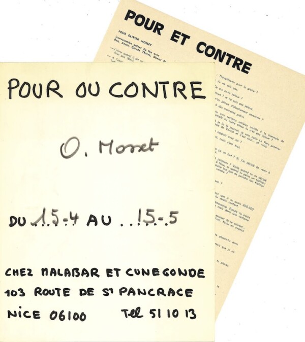 ben pour contre mosset