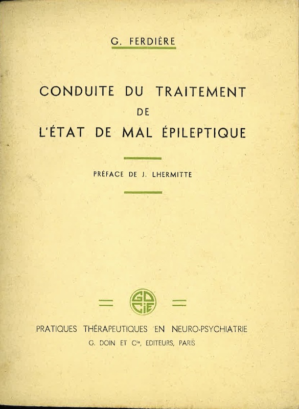 ferdiere conduite traitement epileptique